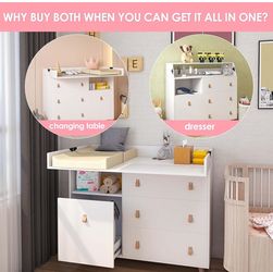 Baby Changing Table Dresser 