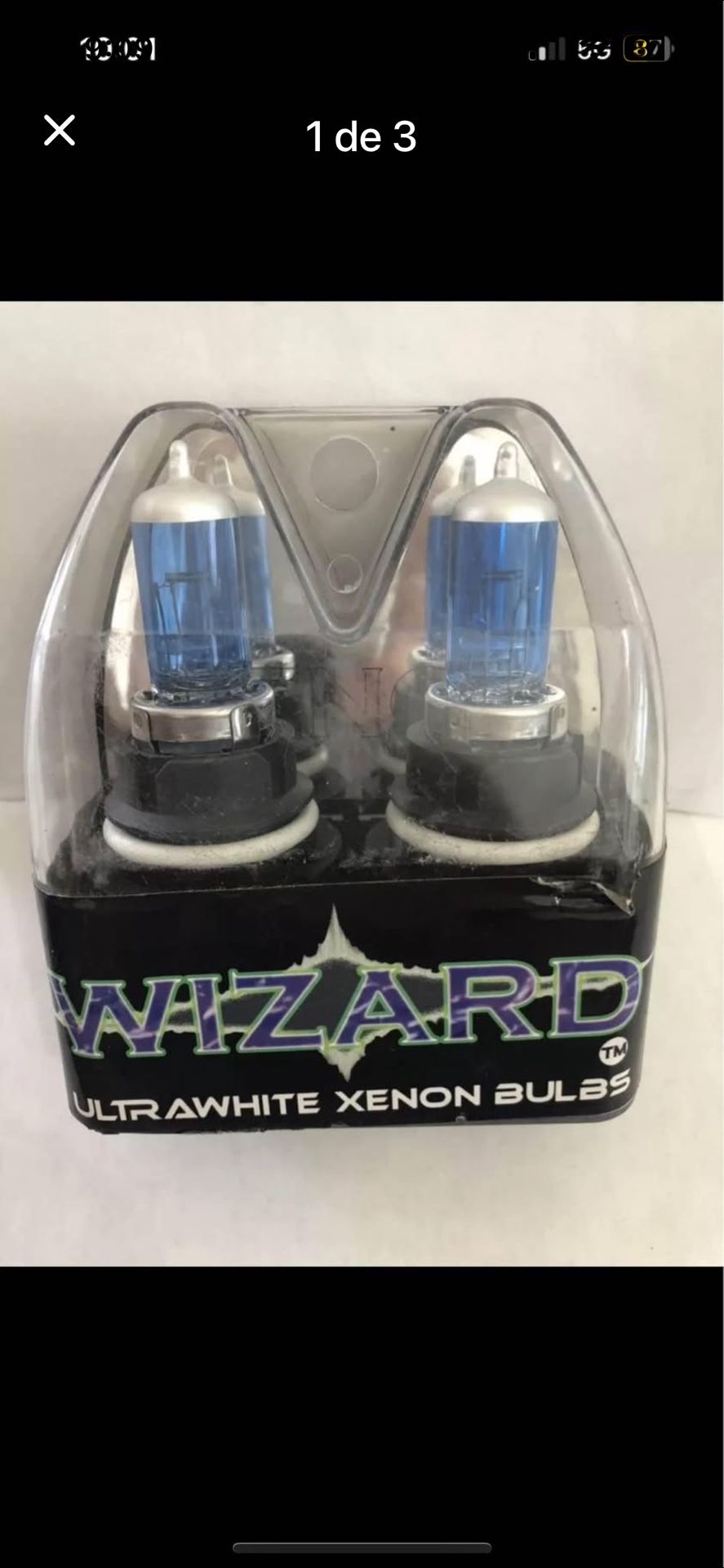Wizard UltraWhite Headlights (12V 65/45W) 9004 Halogen Bulb - Pair NEW (D3)