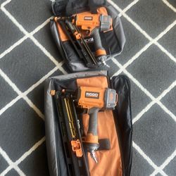 Pneumatic 21-Degree 3-1/2 in and PNEUMATIC 15-GAUGE 2-1/2 IN. ANGLED FINISH NAILER