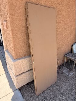 Wood Double Door Interior Brown Stationary Door - 29.75” x 79.25”