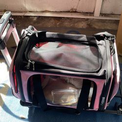 Pink Dog Carrier Airline Approved