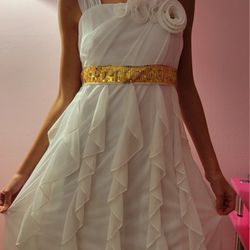 White Special Occasion Dress For A Girl