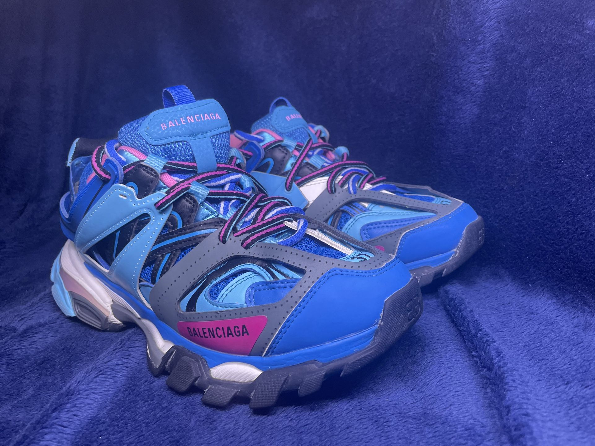 Balenciaga Track Trainer 'Light Blue Pink' 542023 W1GB5 4162