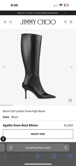 Jimmy Choo Agathe Knee Boot SIZE 38