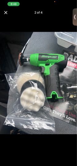 Snap on cordless sander/polisher