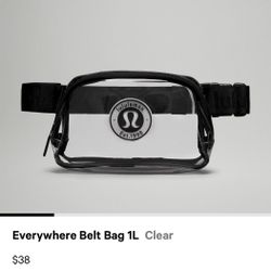 Lululemon everywhere Beltbag Clear