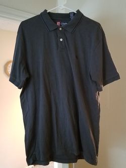 Men's Chaps Navy Polo Shirt Size Large