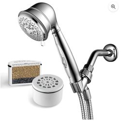 HotelSpa AquaCare 7-Setting, 3-Stage Filtered Handheld Shower Head, Chrome