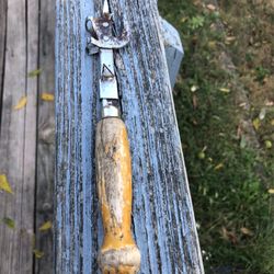 Vintage A & J Can Opener Made In USA Steel Tempered 8 Inches In Length 