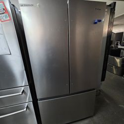 WHIRLPOOL FRENCH DOOR STAINLESS STEEL REFRIGERATOR 