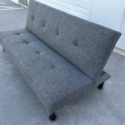 New Grey Linen Futon Sofa bed Couch