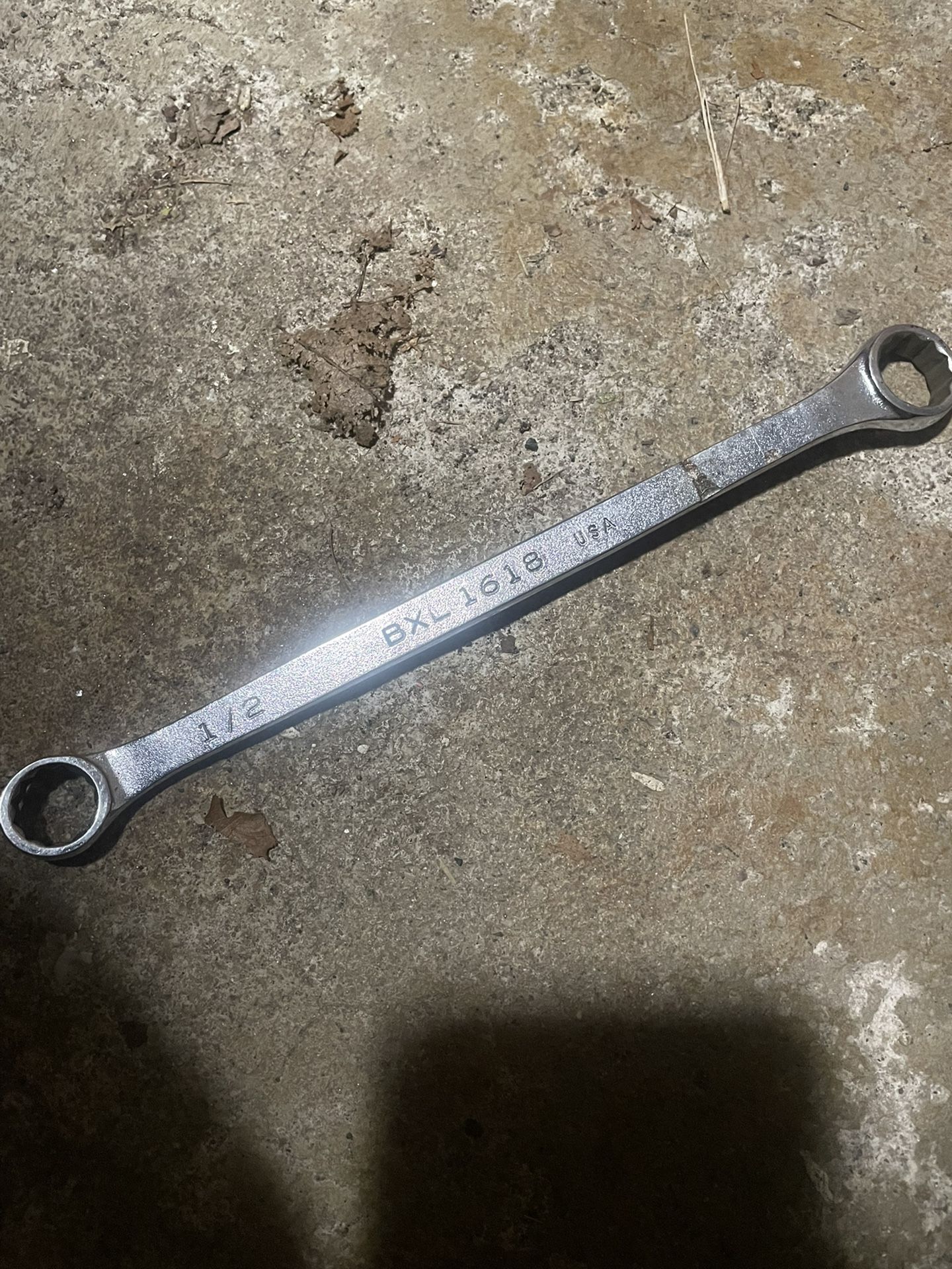 Vintage MAC Tools USA Model BXL1618 1/2" × 9/16" 12pt 12 Point Double Box Wrench