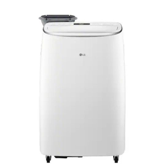 LG
10,000 BTU 115-Volt Portable Air Conditioner Cools 500 Sq. Ft. with Dual Inverter, Quiet, Wi-Fi and LCD Remote in White