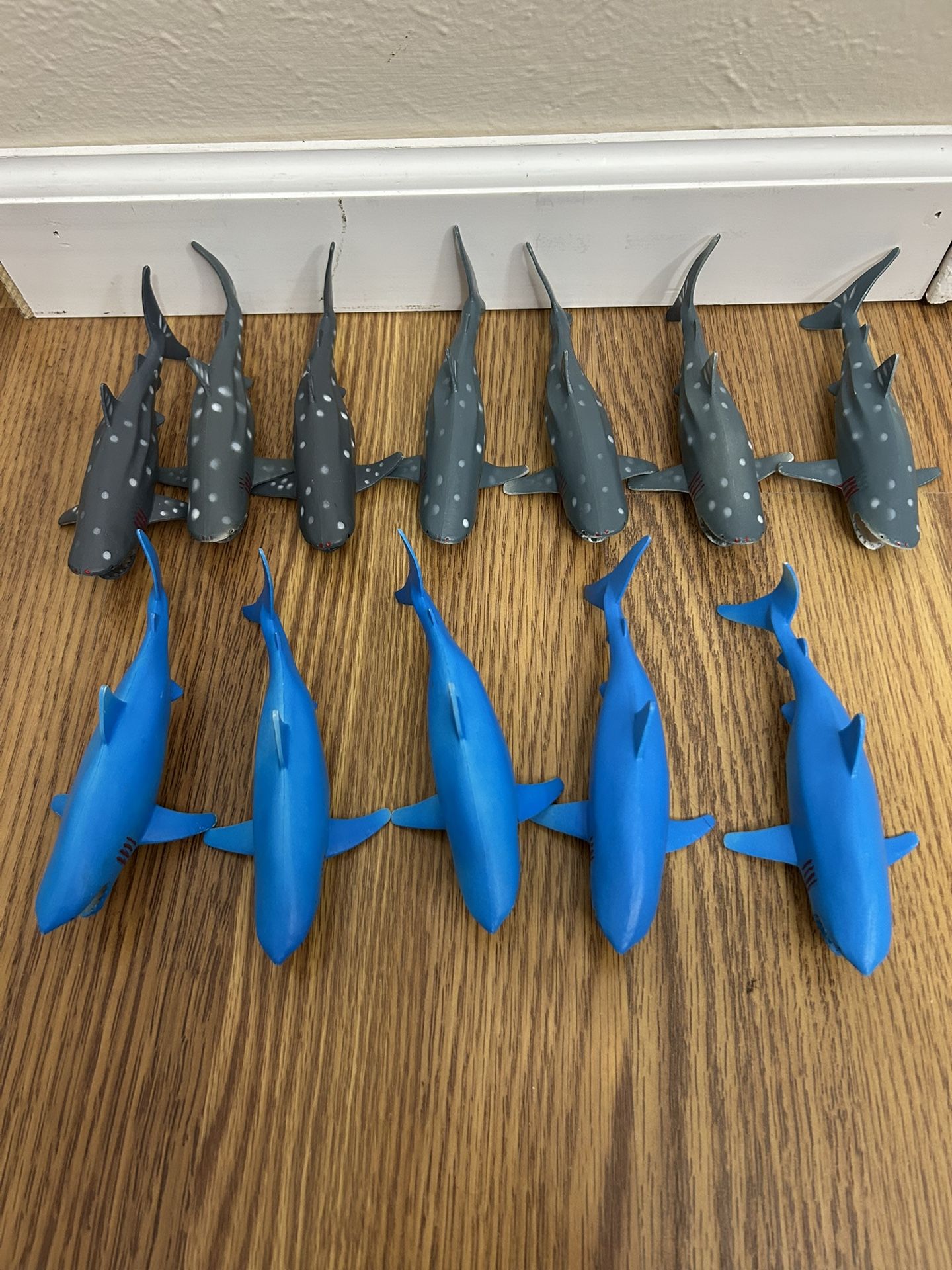 Dozen Of Plastic Sharks