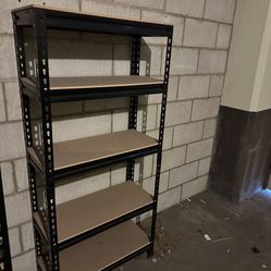 5-tier Metal and Board Shelves