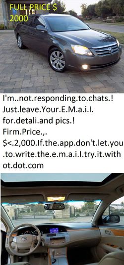 <<Toyota>Avalon>XLS>2007?v6?clean/Thanks!