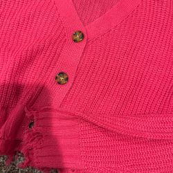 Pink Cardigan 