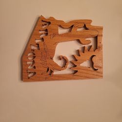 Handcrafted Arizona Wooden Sign