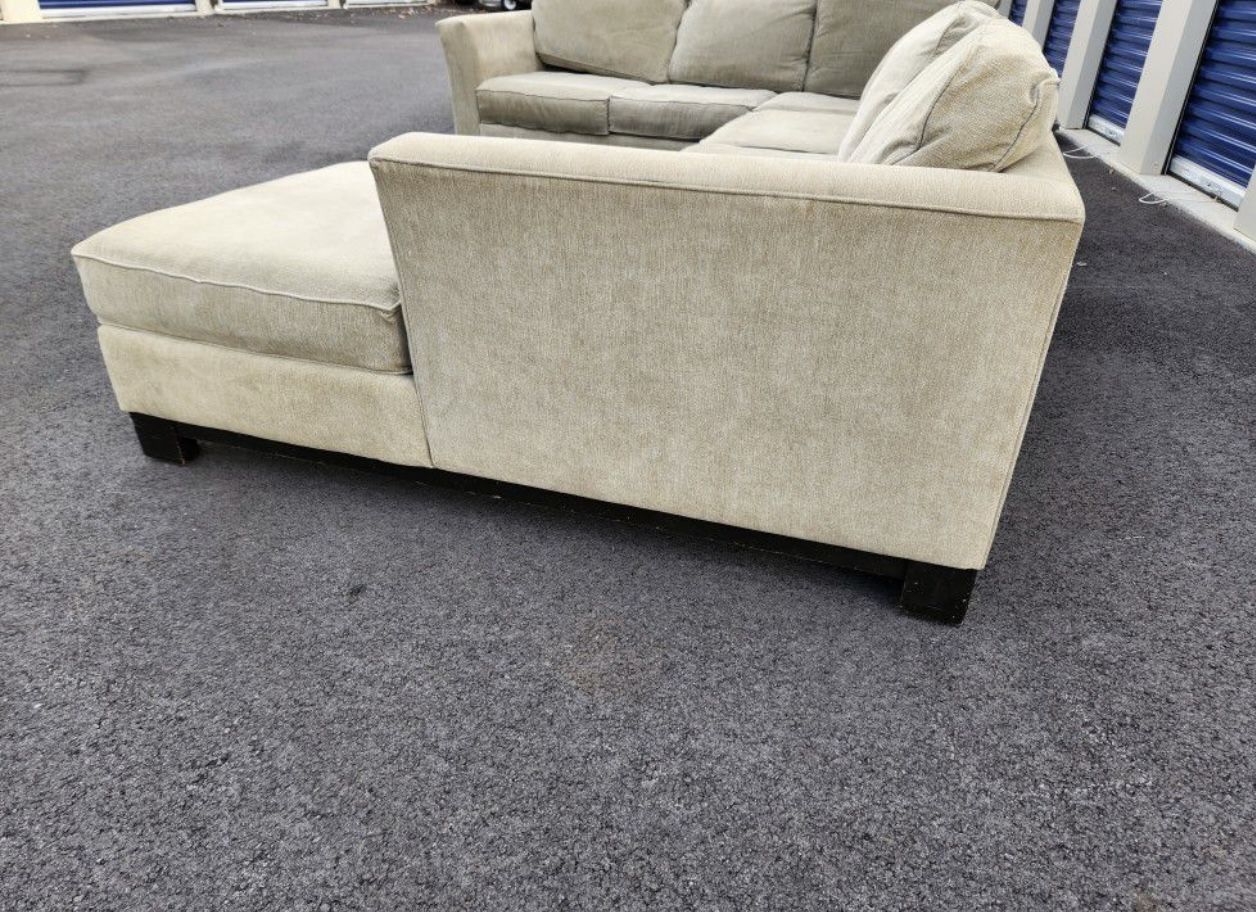 Beige Sectional ,