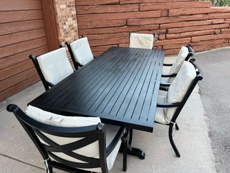 Luxury 7-Piece Premium Patio Dining Set with Cushions • Retail $7,600+