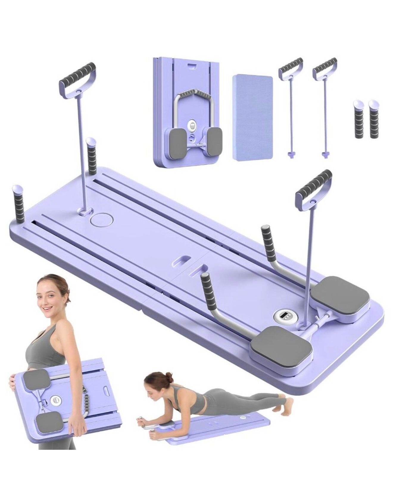 Foldable Pilates Reformer Board – 5-in-1 Sliding Exercise Board (New in Box)