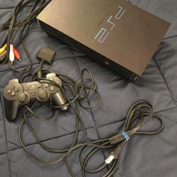 PlayStation 2 PS2with original controller, AV cord, and power cord