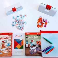 Osmo Kids Learning iPad Games Gigantic Complete Set Math Reading Alphabet Shapes
