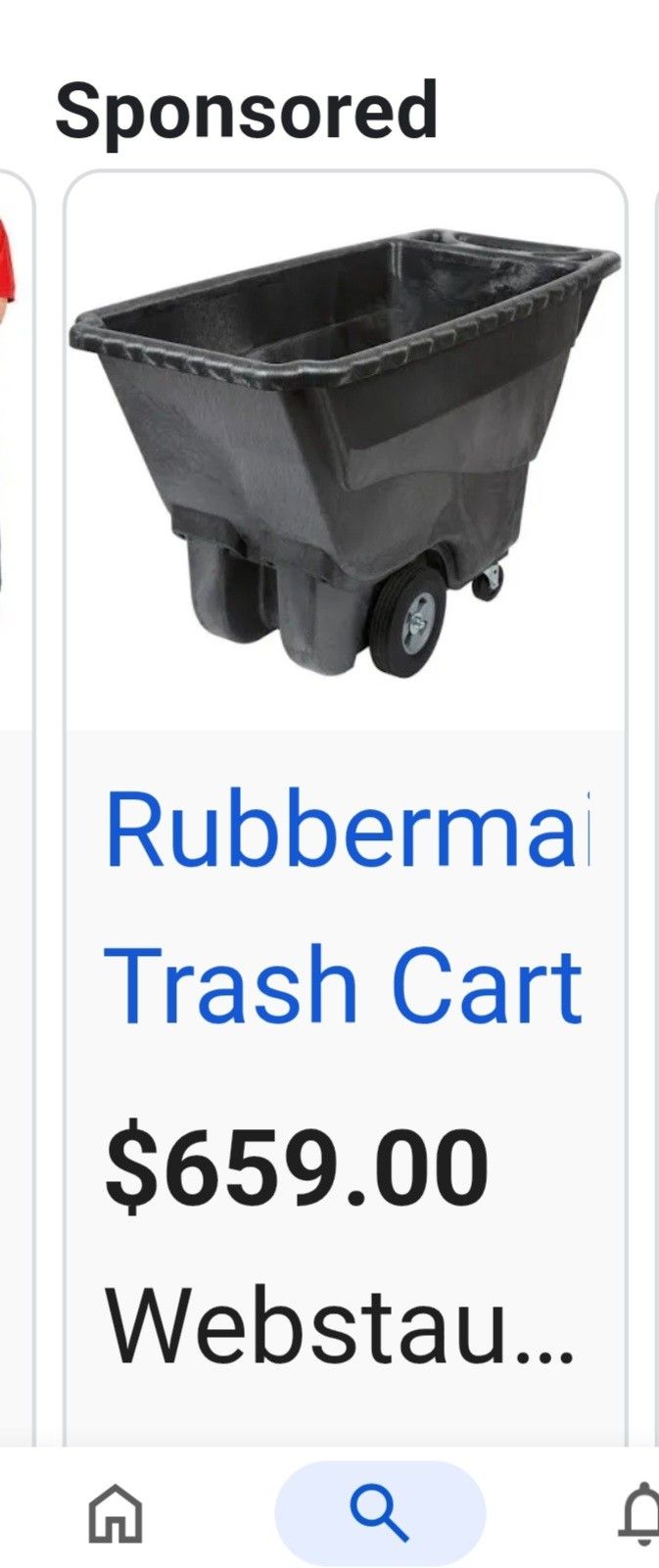 Commercial Rubbermaid Rolling Trash