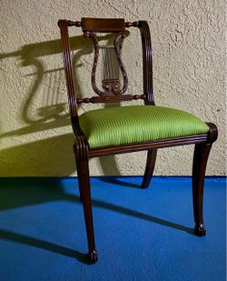Jansen Mahogany Lyre-Back Chair