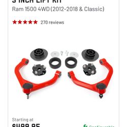 2012 Ram 1500 Rough country leveling Kit