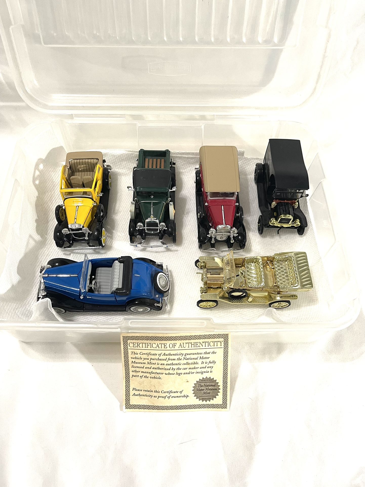 Mint Condition (National Motor Museum) Diecast Classic Cars. Retails for $20 each.