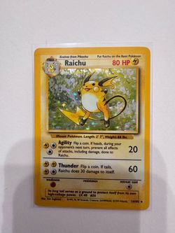 Base set holo Raichu