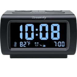 Alarm Clock Radio For Bedrooms With Battery Backup And USB Port (42)