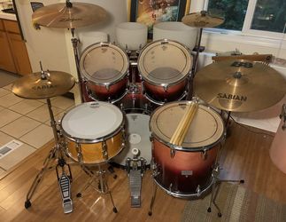 Vox Drum Set, Vintage Snare, Cymbals