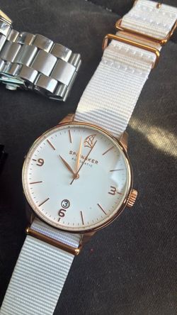 Spinnaker Capri Automatic Watch Rose Gold White Dial (Model SP-5047)