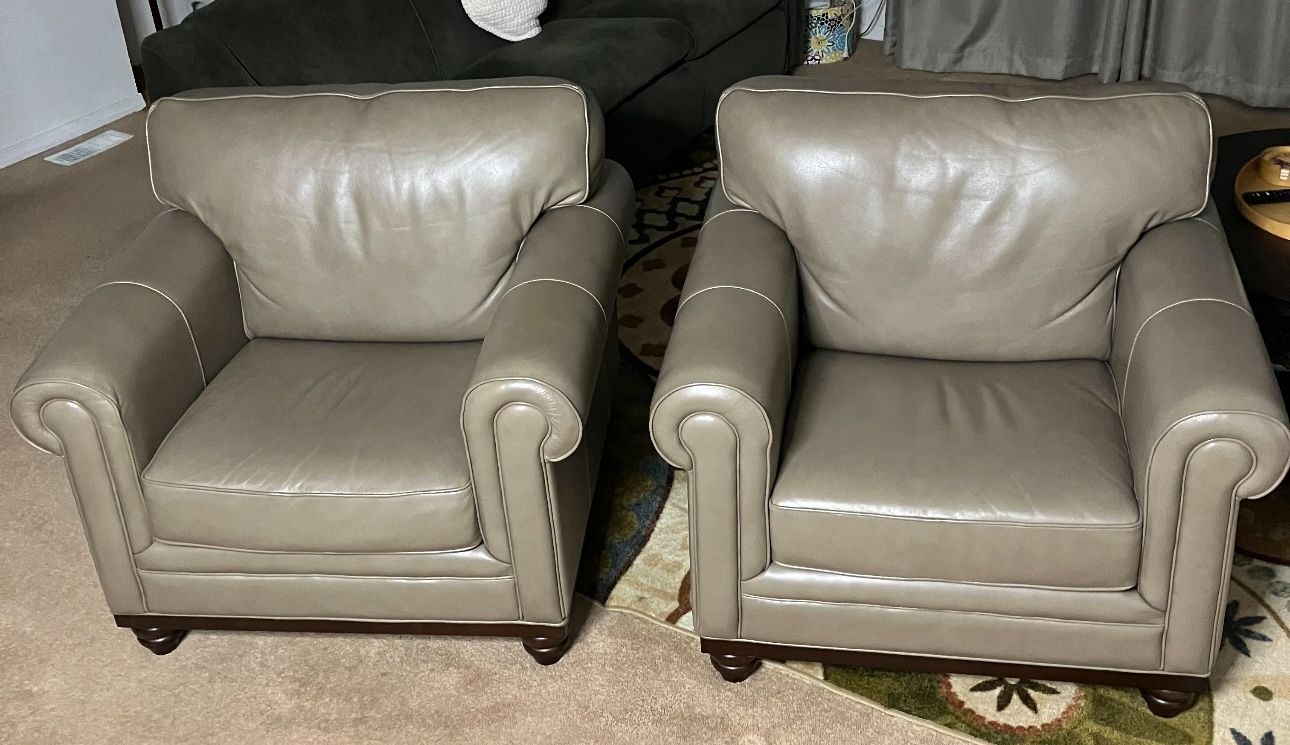 Two Leather Chairs
