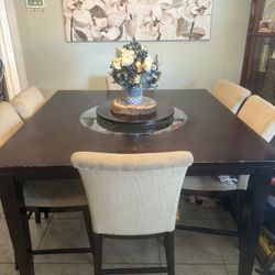 58x58 Cherrywood High Table $350