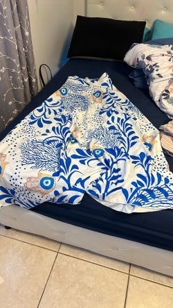 LongEvilEye Blue Long Skirt