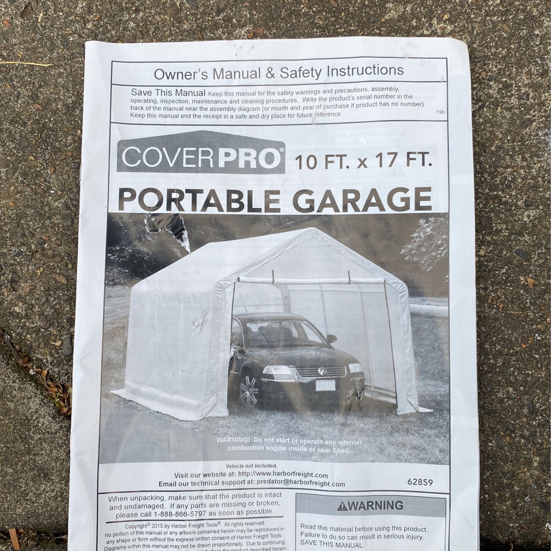 10x17  Portable Garage