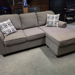 Like New Gray Reversible L Shaped Sectional Couch