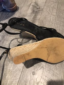 Womans New Suede Wedges 9