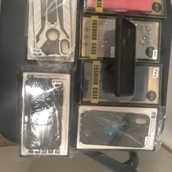 New In Plastic iPhone 10 / X Variety Of Cases. Rugged And Wallet Type Cases. 