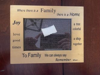 Inspirational Quotes- Family Picture Frame