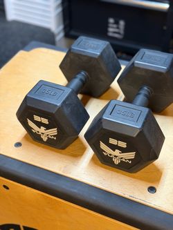 35lb Vulcan hex dumbbells