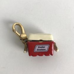 Vintage Juicy Couture Red Champagne Cooler Bracelet Charm