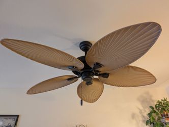 2 Tropical Palm Blade Ceiling Fans