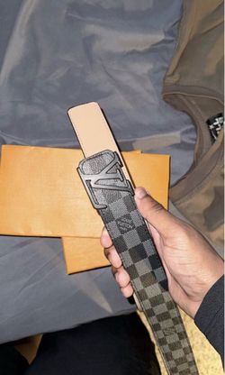 Louis Vuitton Damier Graphite LV Initiales Belt