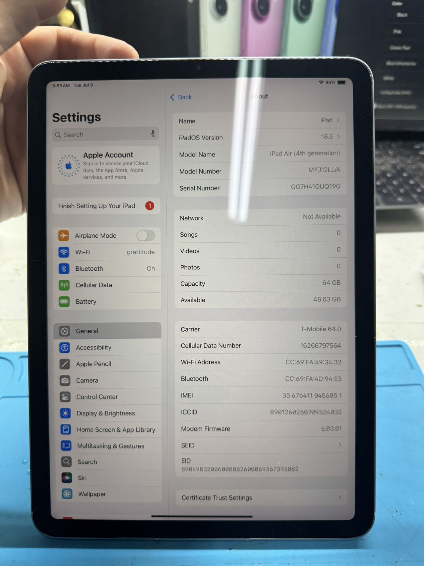 ipad air 4 wi-fi + cellular 64gb