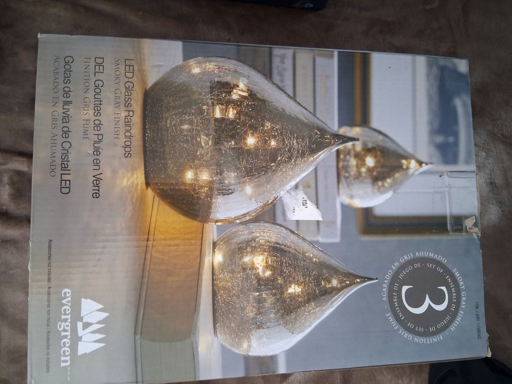 LED Teardrops Set 3 New Housewares