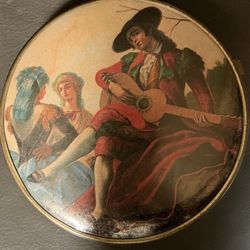 Vintage Oversized Celluloid Compact Dbl Mirror